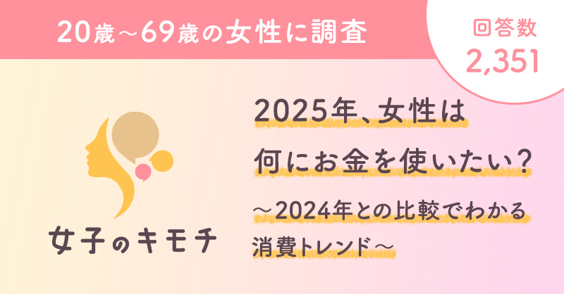 2025年、女性は何にお金を使いたい？〜2024年との比較でわかる消費トレンド〜